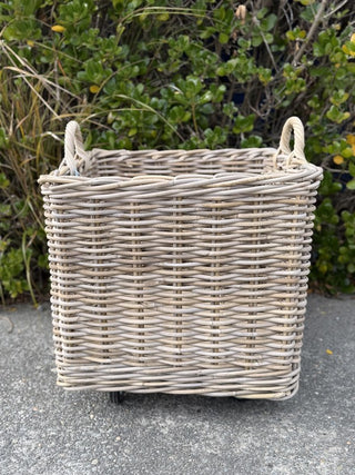 Square Log| Unlined on Casters
