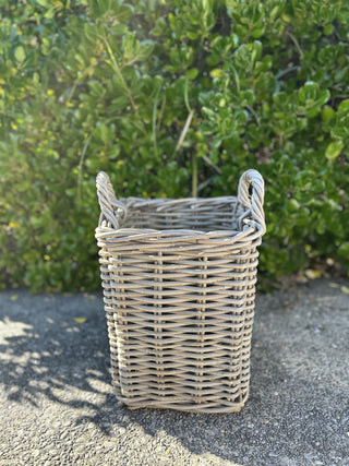 Square Log Basket Small