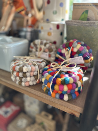 Felt Ball Coasters