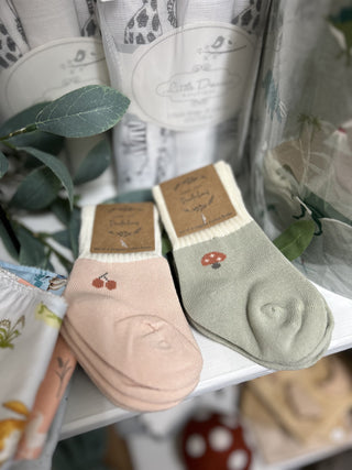 Set of 2 Socks | Pink Cherry