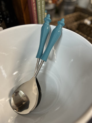 Provence Blue Salad Servers