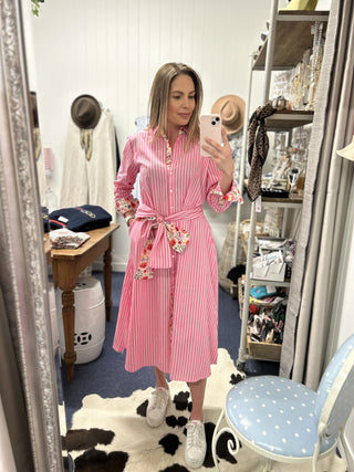 The Luna Oversized Long Line Shirt Dress