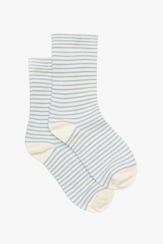 Pinstripe Sock | Periwinkle
