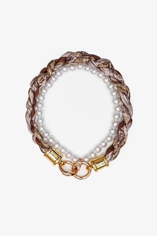 Pearl Scarf Key Chain | Cameo