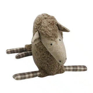 Sheep Cushion with Tartan Legs