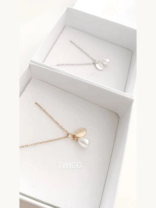 Liberty Pearl & Leaf Necklace