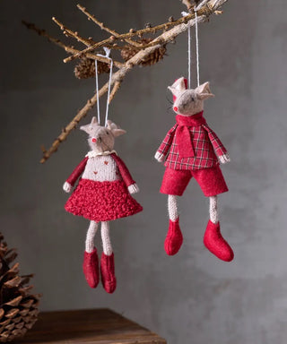 Red Edna Mouse | Hanging