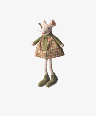 Green Tilly Mouse | Hanging