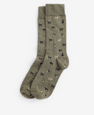Barbour Mavin Socks Large | Olive Dog
