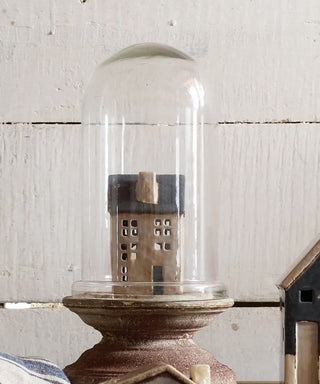 Saint Malo Tea Light House Blue Roof