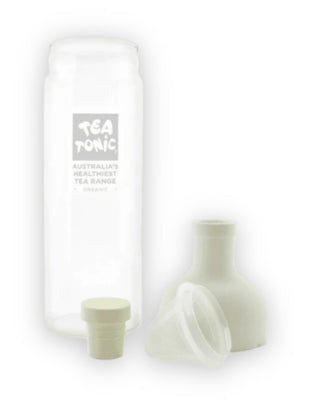 Tea Tonic Glass Wine Bottle Tea Strainer