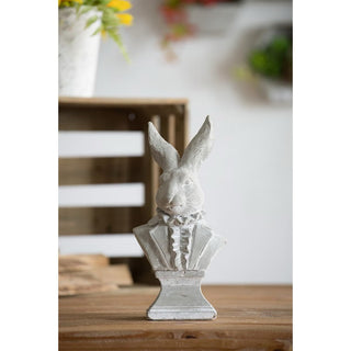 Dapper Rabbit Head | Cement