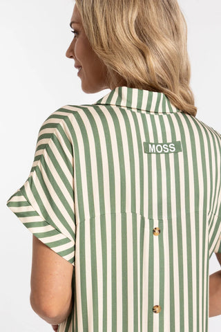 Savana Dress | Green Stripe
