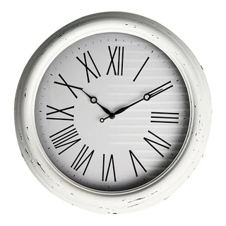 Huxley Clock | Antique White Distressed