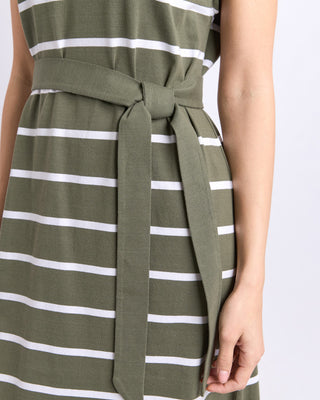 Foxwood Casey Stripe Dress | Khaki