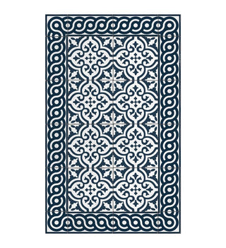 Mountain Indigo Concrete Vinyl Rug