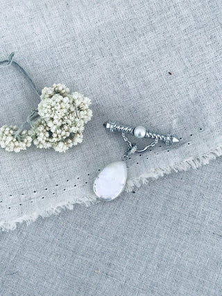 Pearl Drop Stock Pin | Brooch