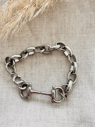 Chained Bit Bracelet | Silver