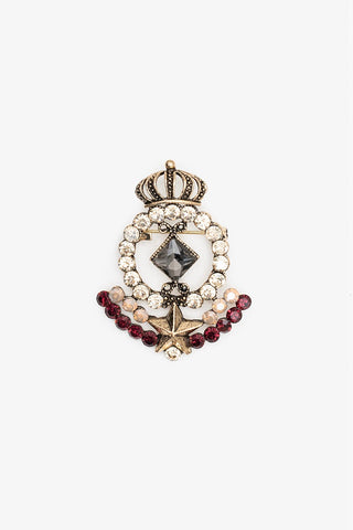 Crown Shield Brooch