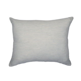 Linen Stripe Cushion | Sky Grey