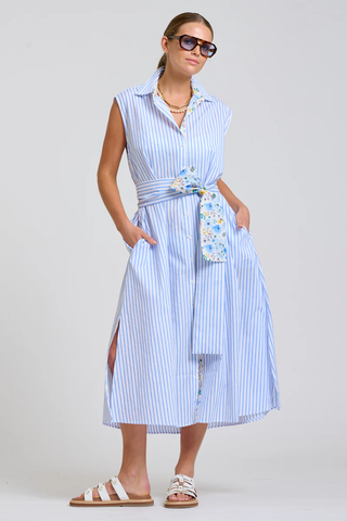 The Sloane Oversized Sleeveless Shirt Dress