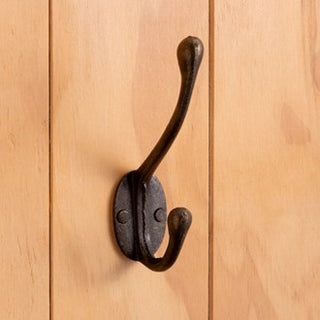 Cast Iron Coat Hook | Double