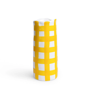 Medium Vase | Yellow Gingham