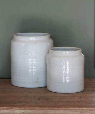Franco Rustic White Utensil Holder