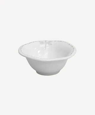 Dragonfly Stoneware | White Salt Bowl