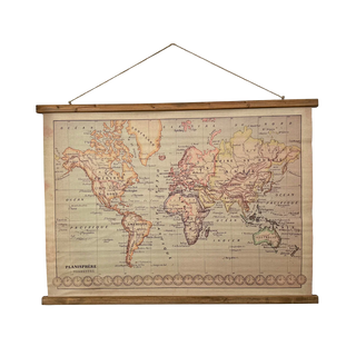 Vintage World Map Print