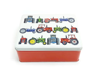 Tractors Rectangle Tin