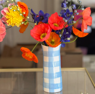 Small Vase | Cornflower Gingham