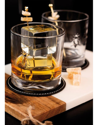 Bee Whiskey Glass