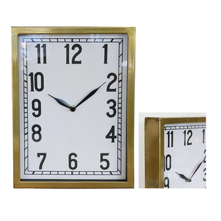 Old Gold Clock Rectangle