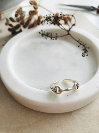 Equestrian Snaffle Ring – Sterling Silver