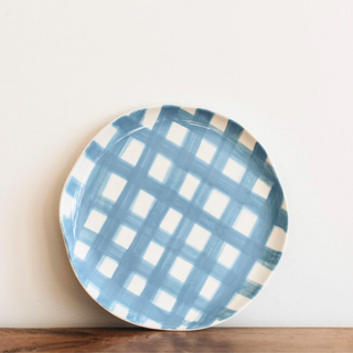 Dinner Plate | Cornflower Blue Gingham