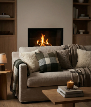 Lodge Lambswool Cushion | Ivy