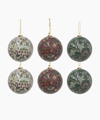 Vintage Pattern Hanging Balls Mixed Colours