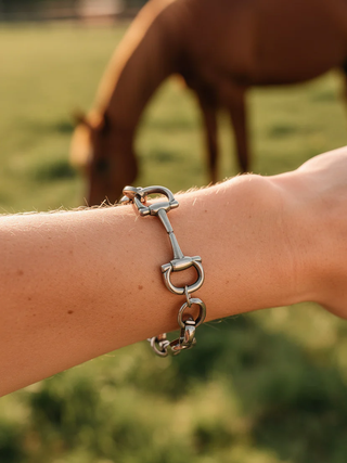 Linked Snaffle Chain Bracelet