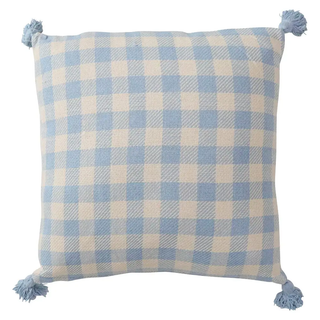 Blue Gingham Cushion