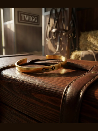 Cuff Bit Logo Bracelet | Goldt