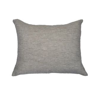 Linen Stripe Cushion | Olive