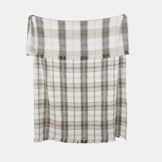 Berry Checked Throw