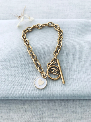 Heart Strings Bracelet | Gold