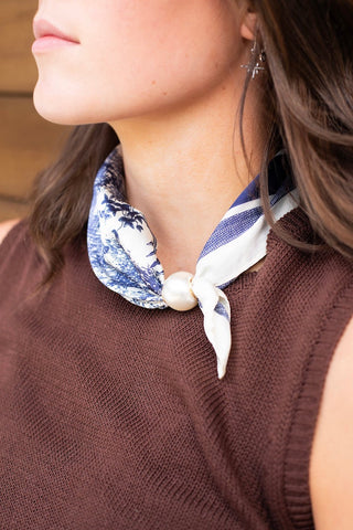 Pearl Fasten Necktie